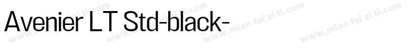 Avenier LT Std-black字体转换